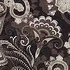 Brown Floral Print 100% Linen Swim Trunks