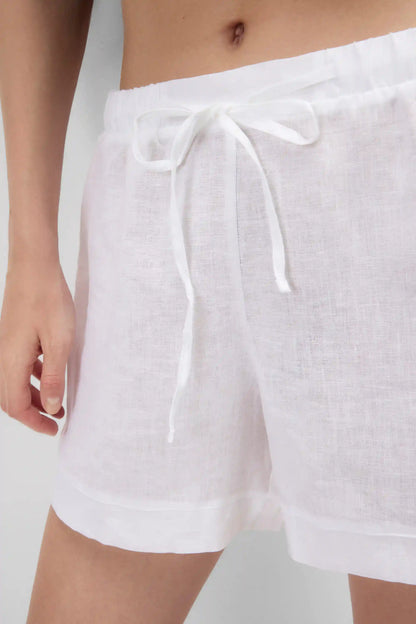The Pure Linen Shorts in Linen Fabric