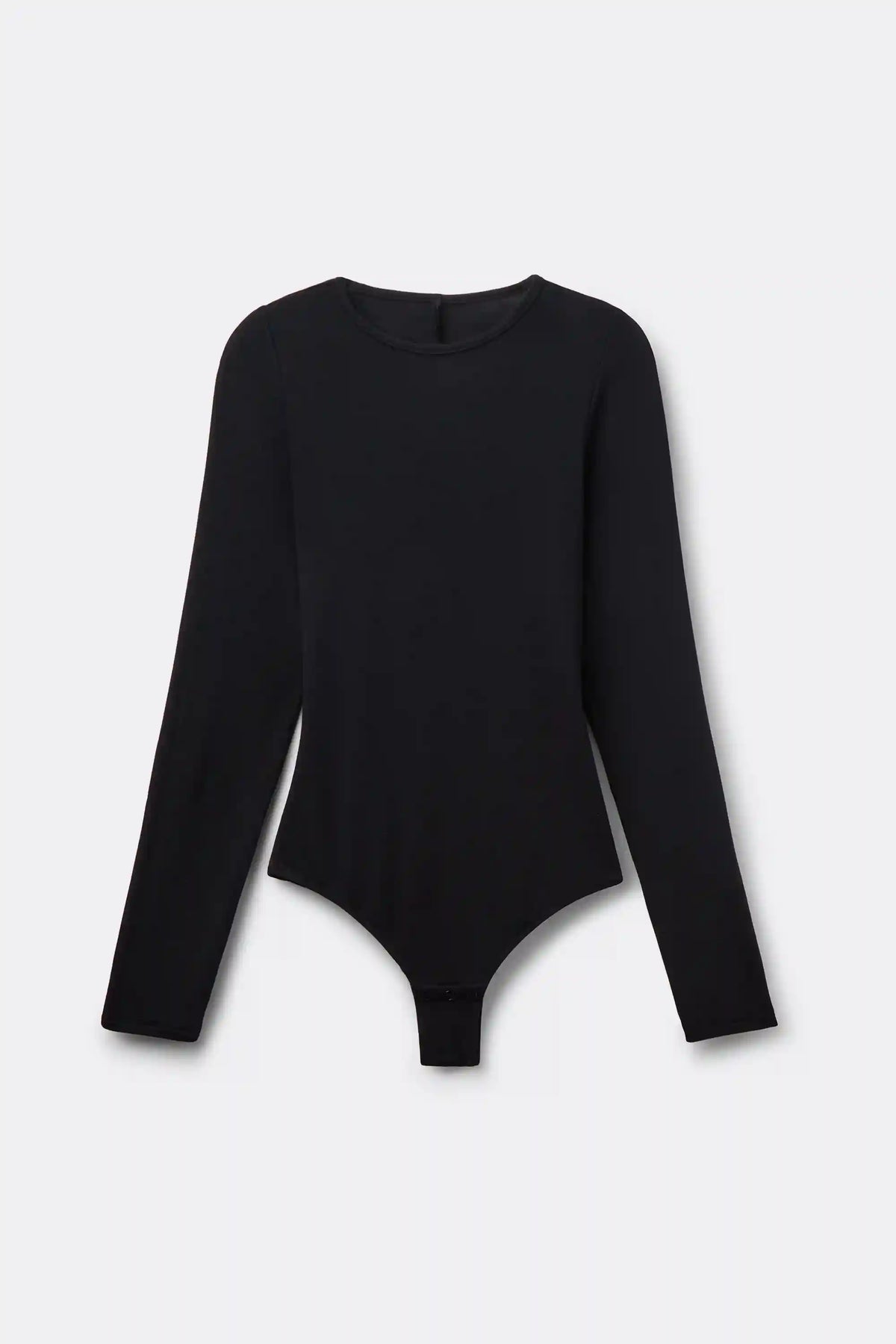 Long Sleeve Essential Modal Bodysuit with Open Back