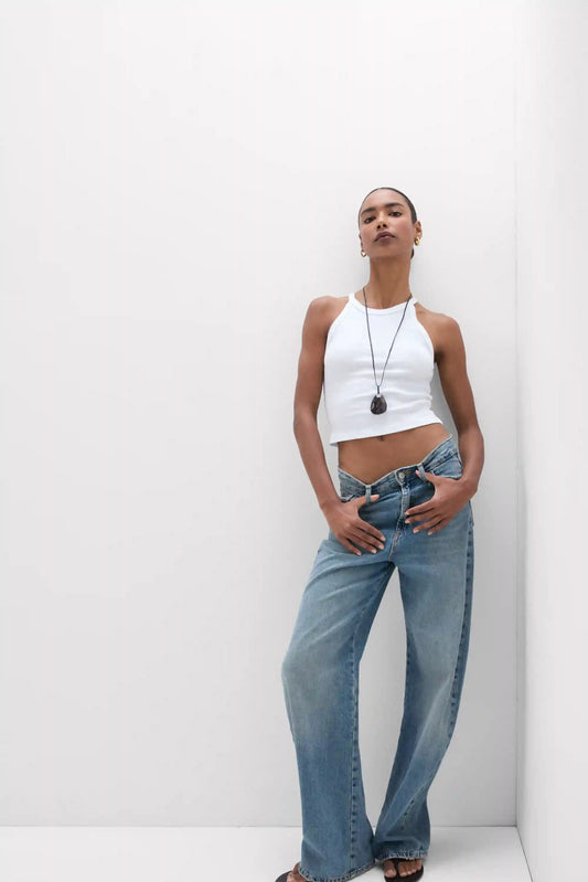 Superior Cotton Ribbed Crop Top