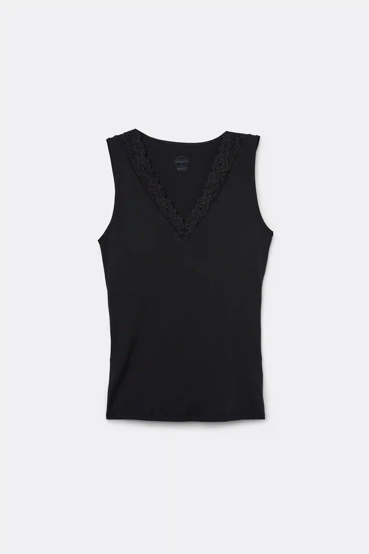 Pretty Flower Modal and Lace Tank Top