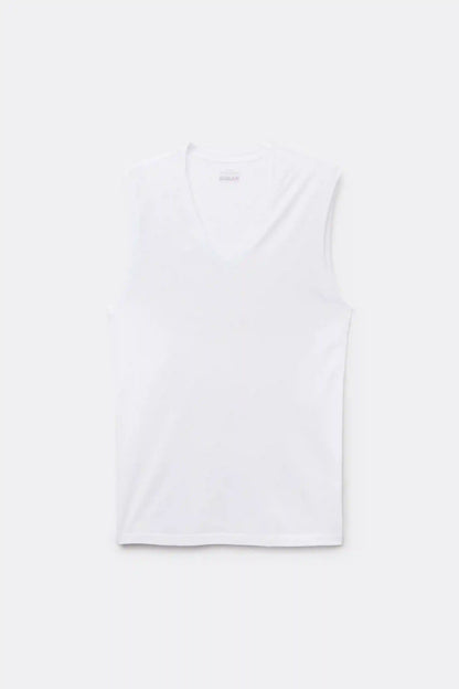 100% Extrafine Superior Cotton V-Neck Tank Top