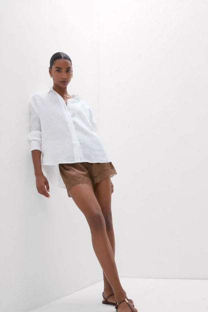 The Pure Linen Shirt in Linen Fabric