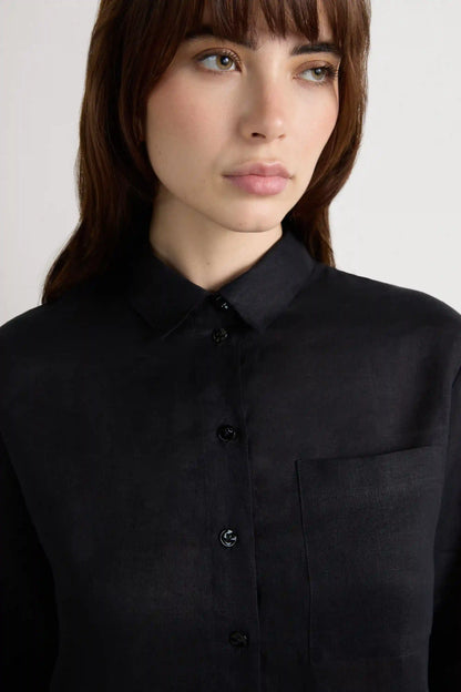 The Pure Linen Shirt in Linen Fabric