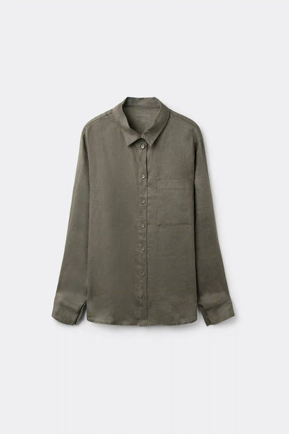 The Pure Linen Shirt in Linen Fabric