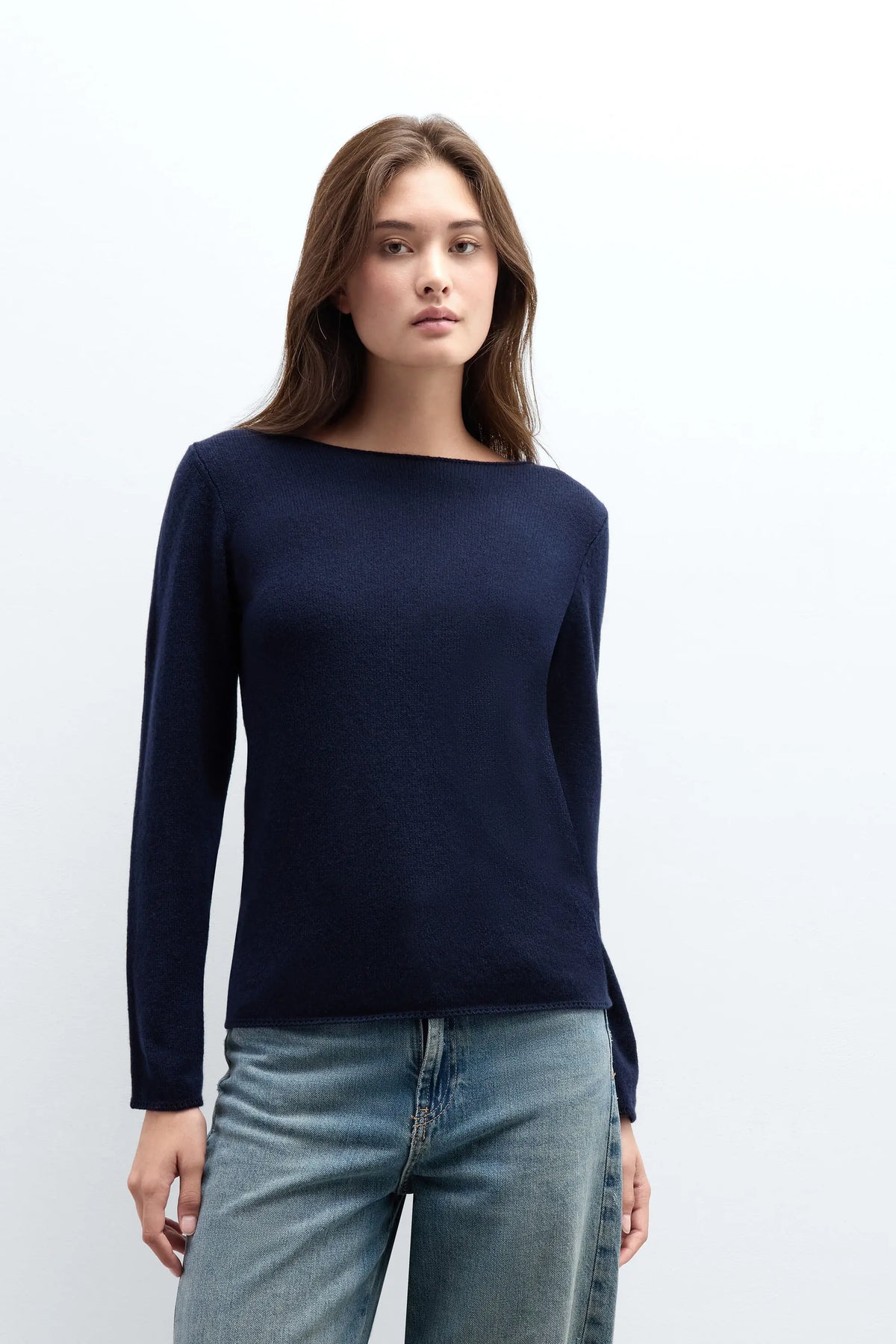 100% Cashmere Long Sleeve Top