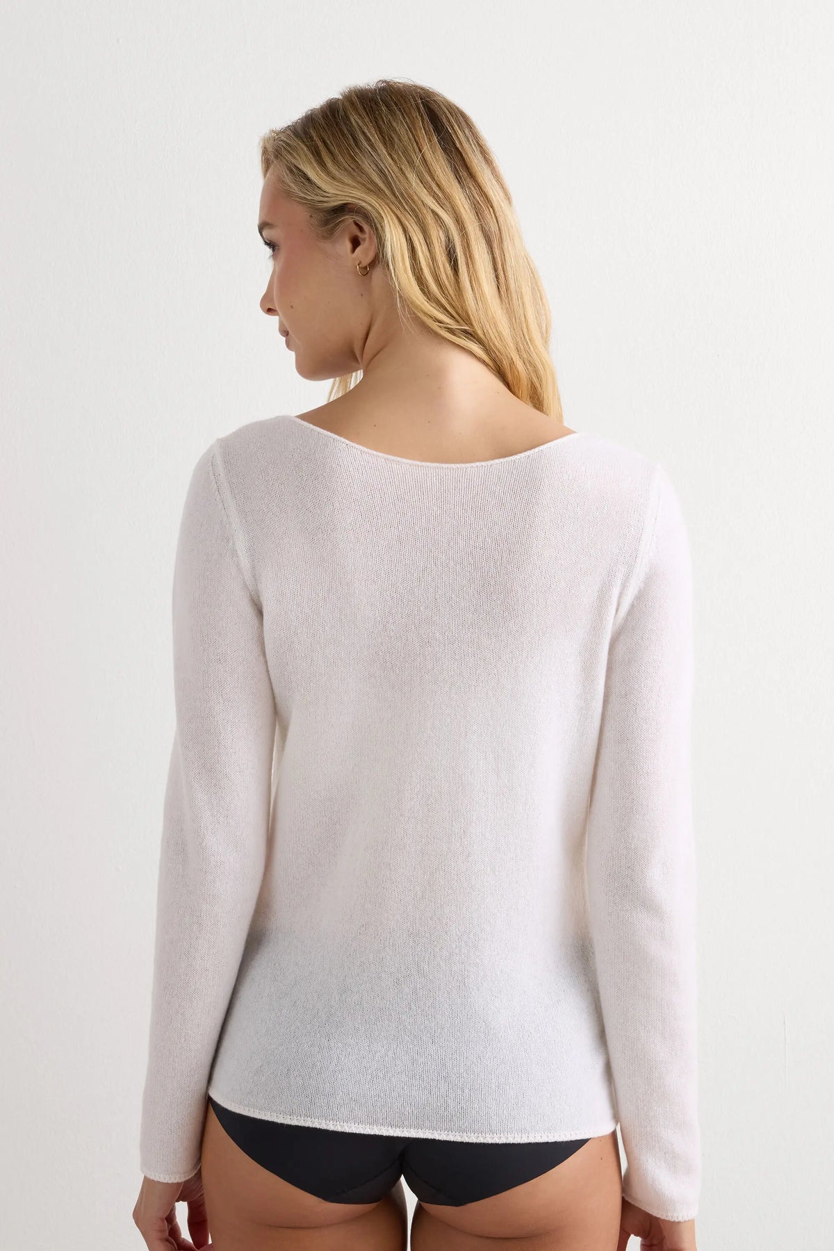 100% Cashmere Long Sleeve Top