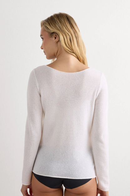 100% Cashmere Long Sleeve Top
