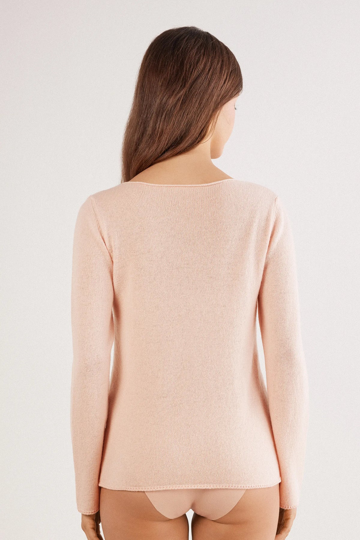 100% Cashmere Long Sleeve Top