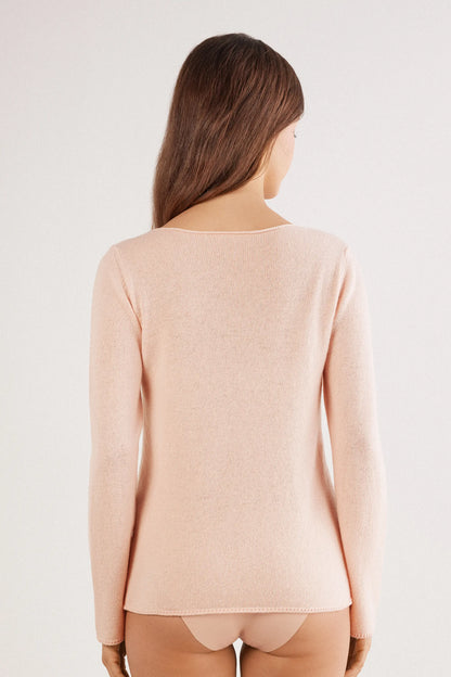100% Cashmere Long Sleeve Top