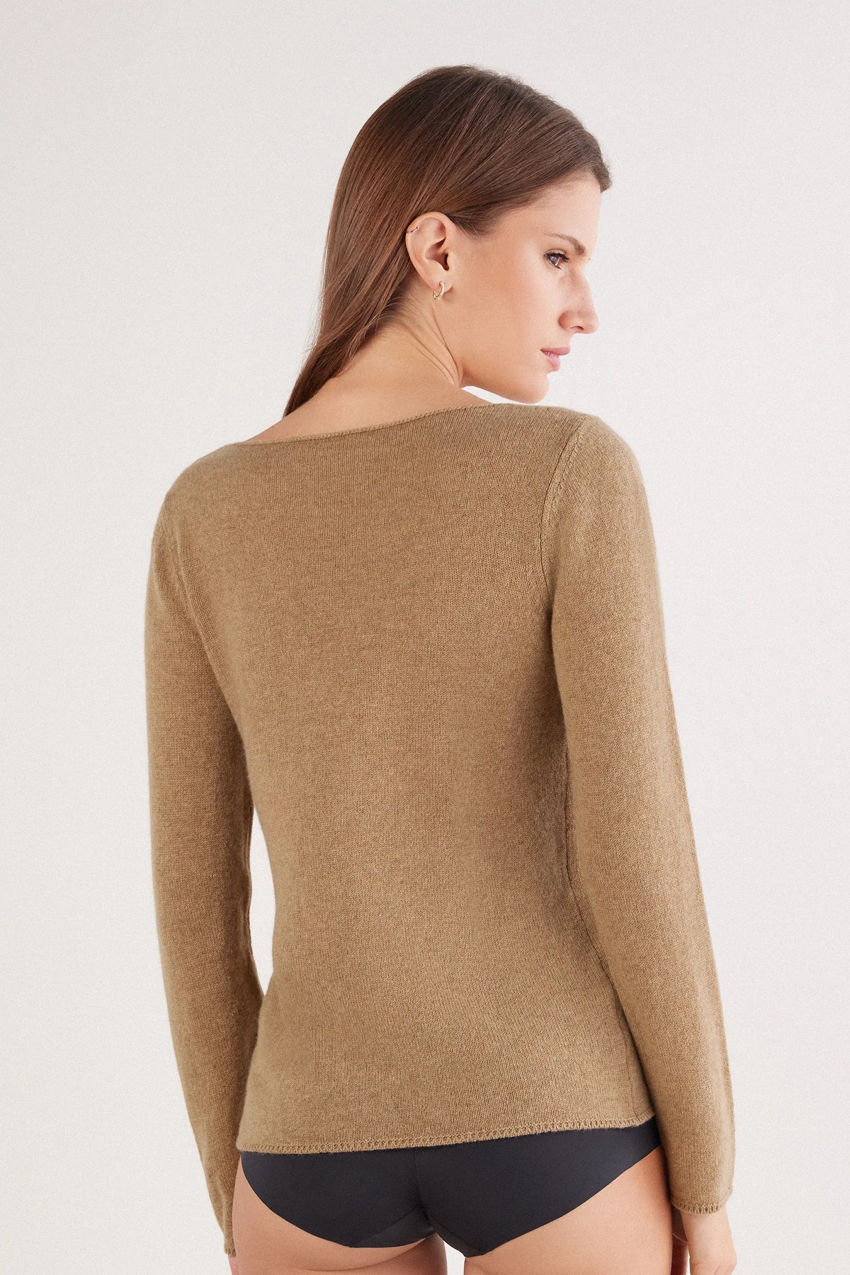 100% Cashmere Long Sleeve Top