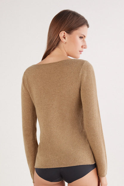 100% Cashmere Long Sleeve Top