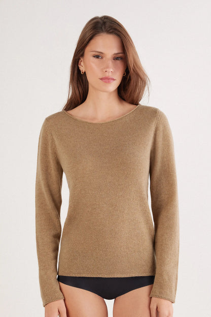 100% Cashmere Long Sleeve Top