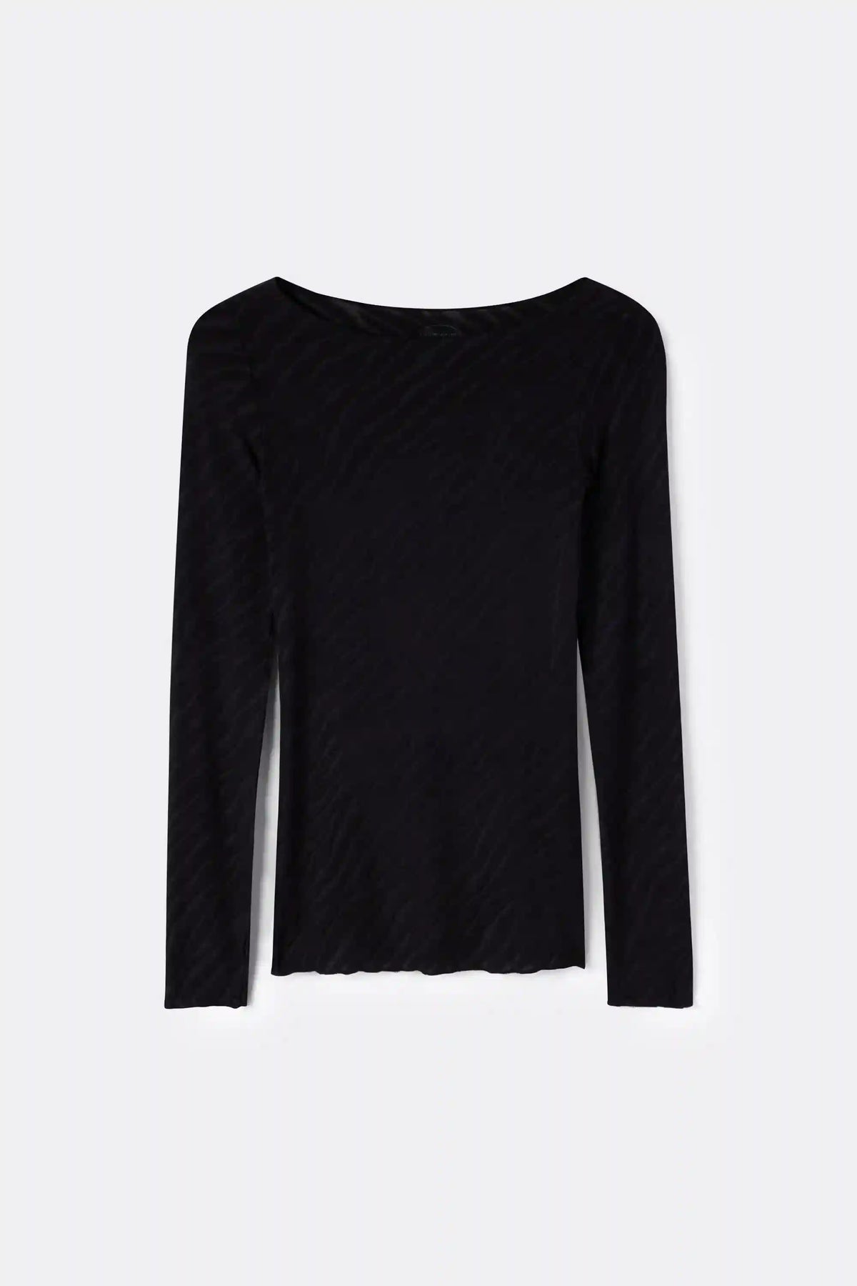 Zebra Print Top in Ultralight with Cashmere