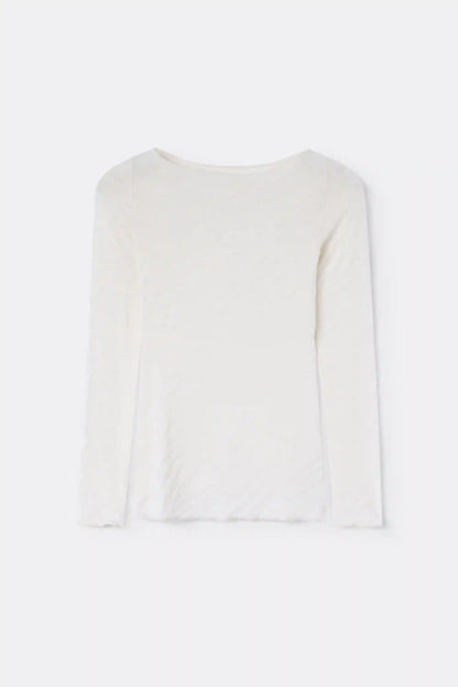 Zebra Print Top in Ultralight with Cashmere