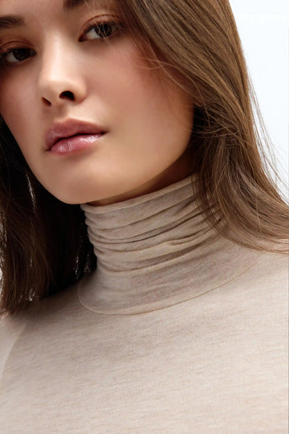 Modal Cashmere Ultralight High-Neck Top