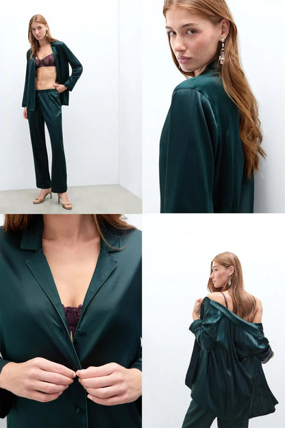 Menswear Cut Silk Jacket