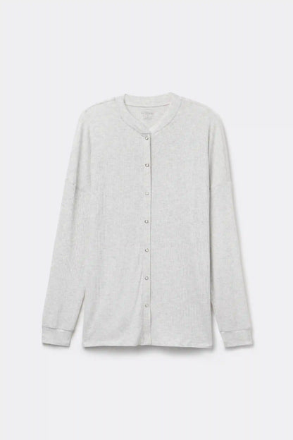 Chic Comfort Long Sleeve Modal Button-Up Top