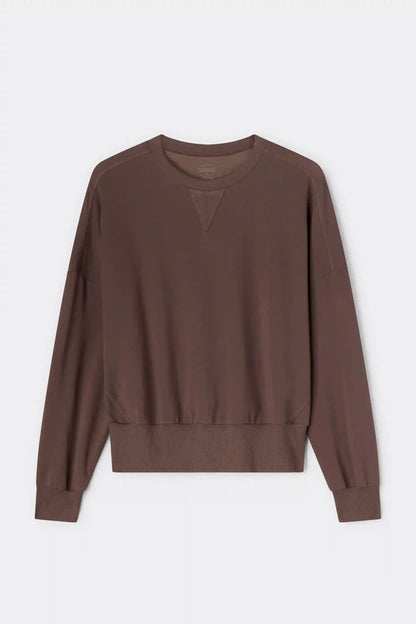 Sporty & Chic Long Sleeve Top in Modal and Cotton