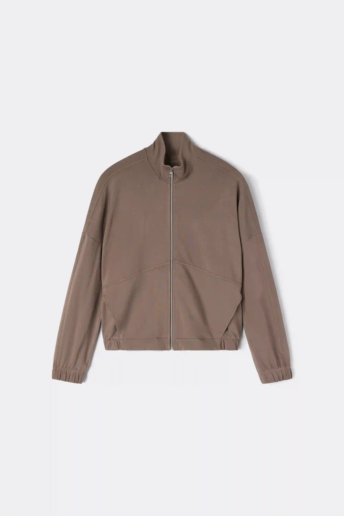 Sporty & Chic Long Sleeve Zip Top in Modal and Cotton