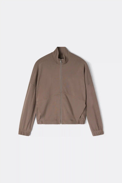 Sporty & Chic Long Sleeve Zip Top in Modal and Cotton