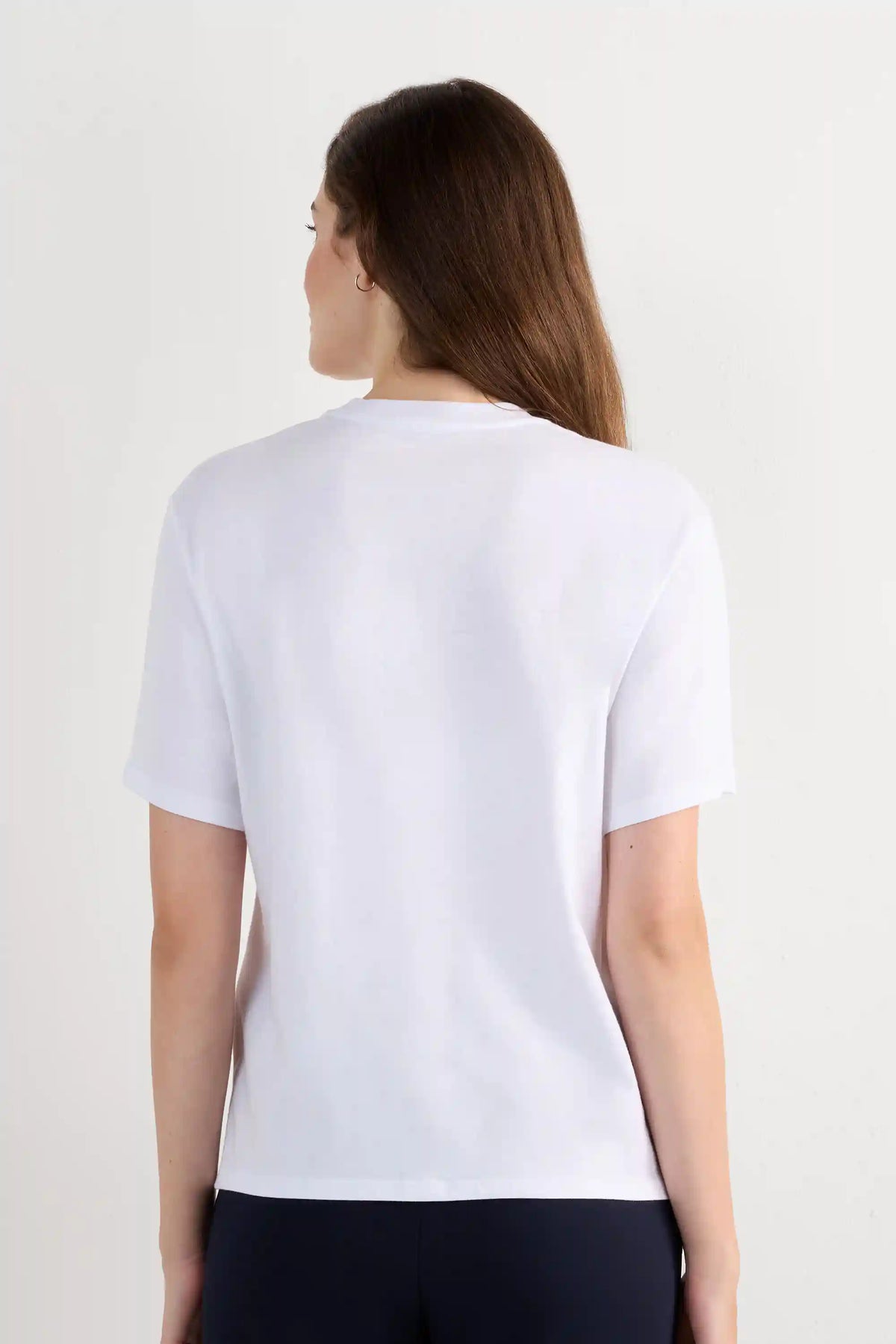 Boxy Fit Short Sleeve Top in Cotton