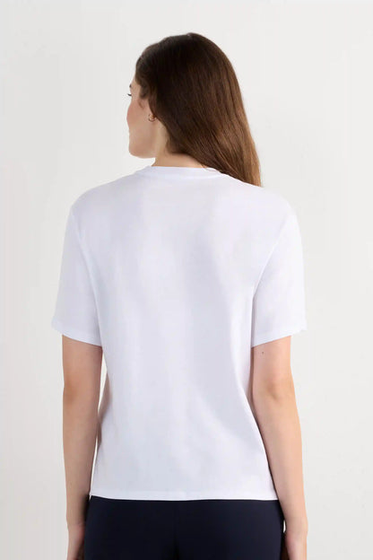 Boxy Fit Short Sleeve Top in Cotton