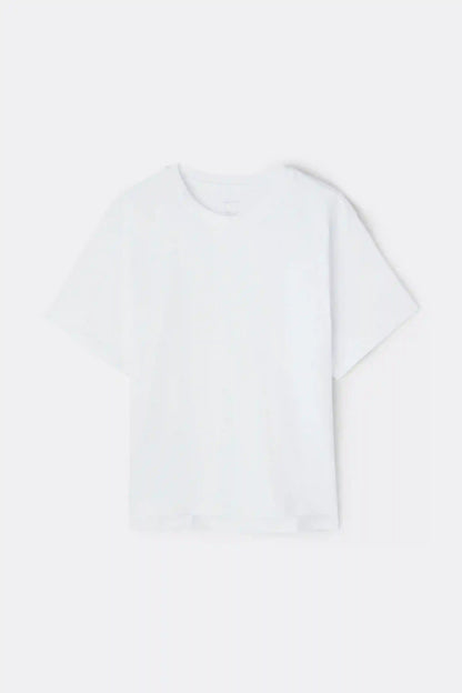 Boxy Fit Short Sleeve Top in Cotton