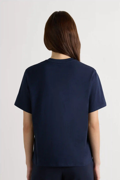 Boxy Fit Short Sleeve Top in Cotton