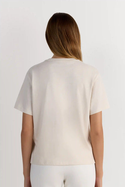 Boxy Fit Short Sleeve Top in Cotton