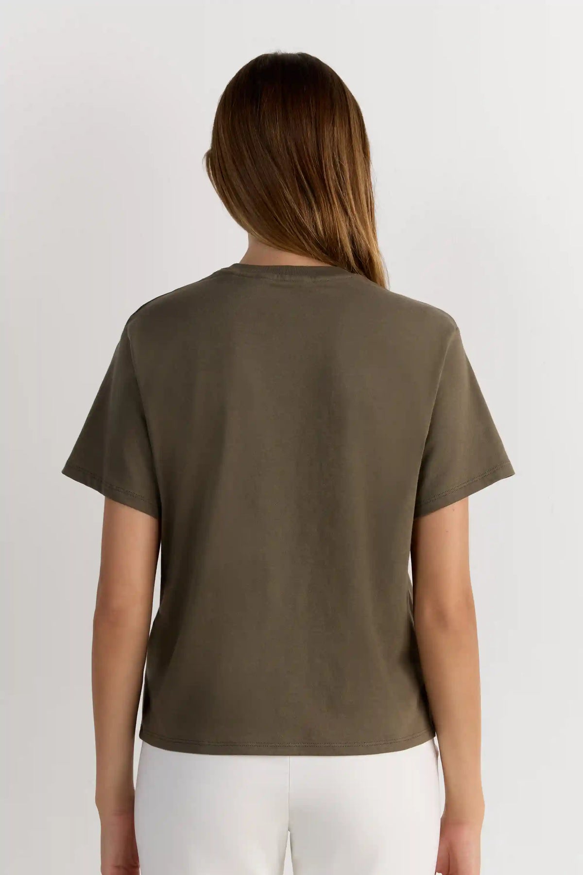 Boxy Fit Short Sleeve Top in Cotton