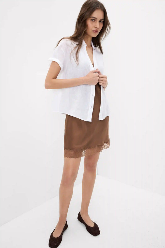 The Pure Linen Short Sleeve Shirt in Linen Fabric