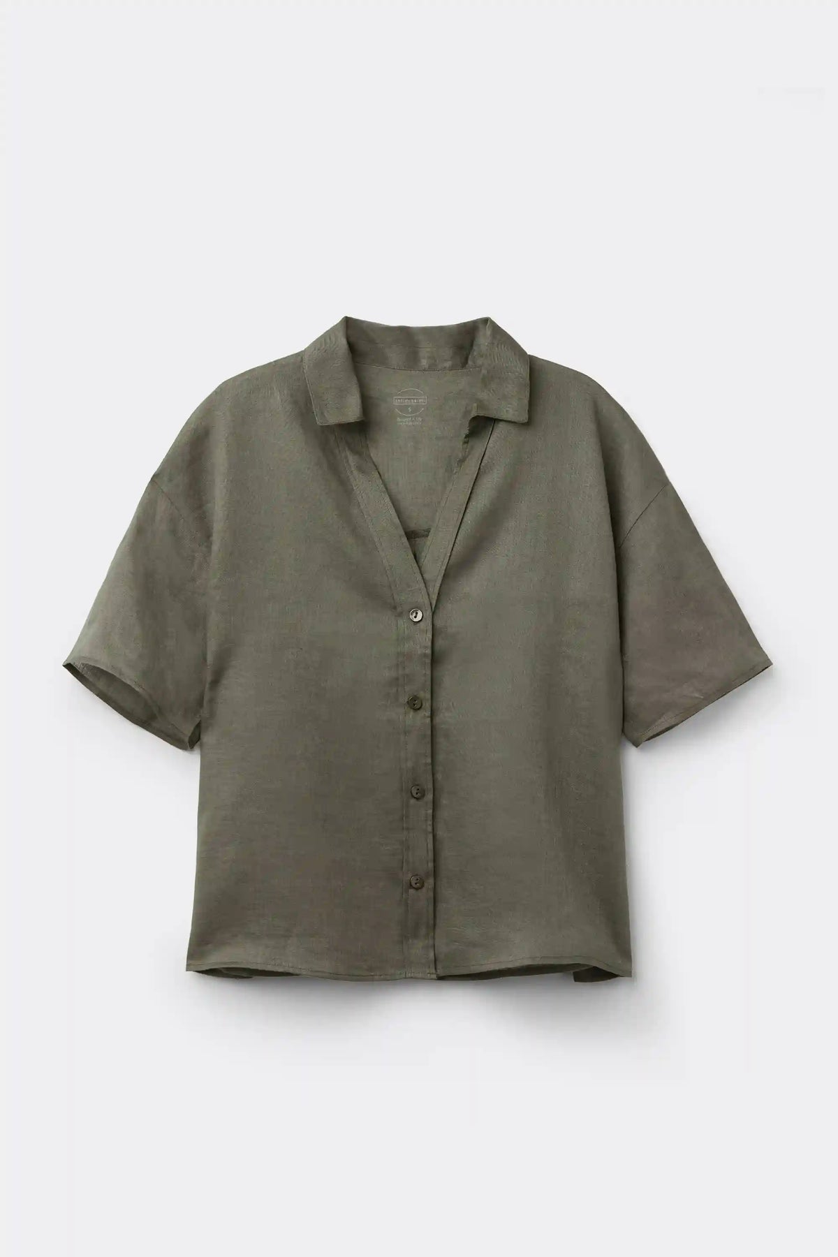 The Pure Linen Short Sleeve Shirt in Linen Fabric