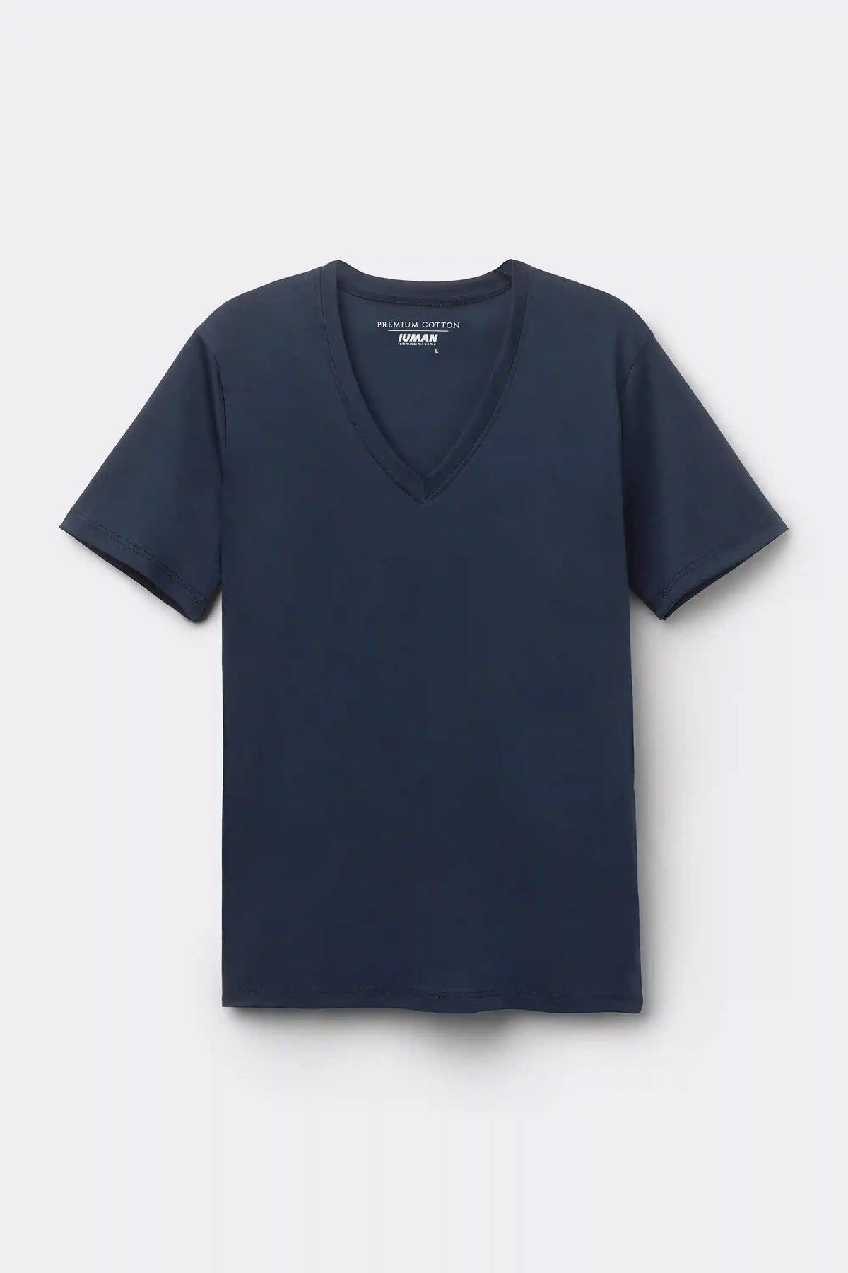 Mercerized Cotton V-Neck T-Shirt filo Premium