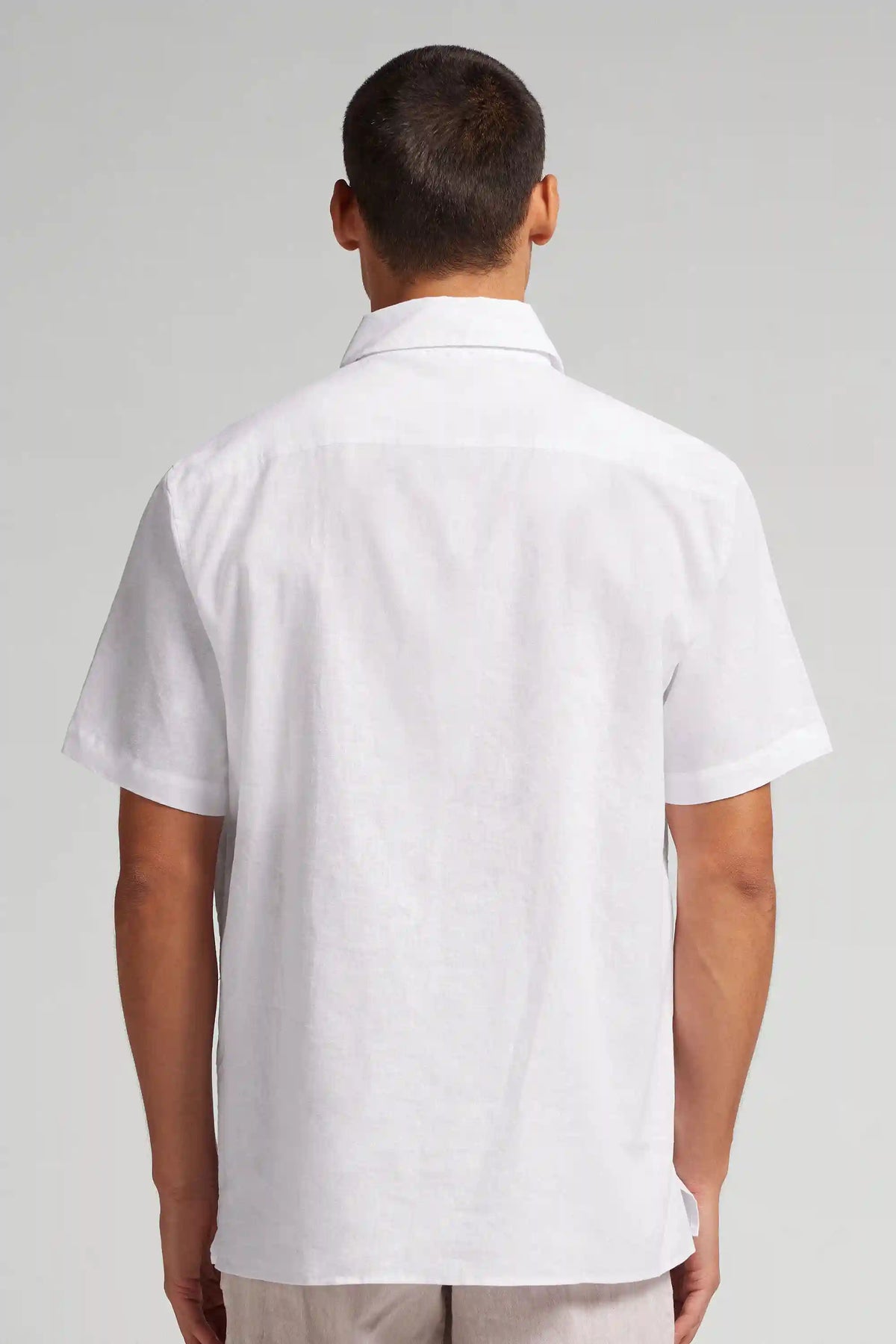 Linen and Cotton Short Sleeve Shirt
