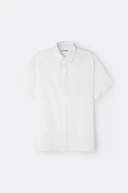 Linen and Cotton Short Sleeve Shirt