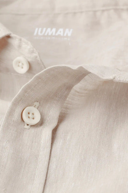 Linen and Cotton Short Sleeve Shirt