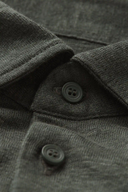 Short Sleeve Linen Polo