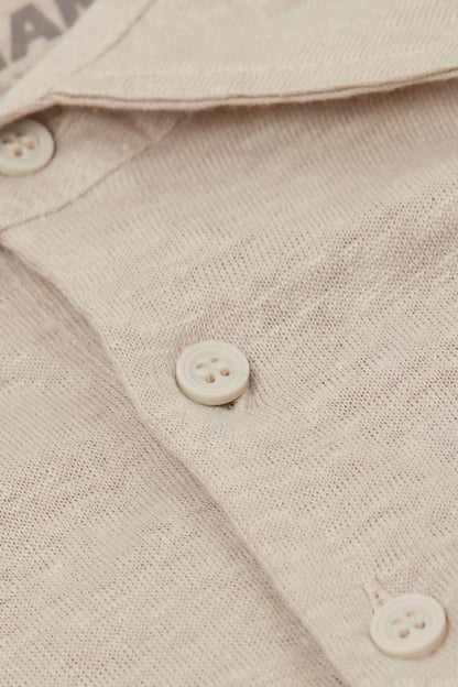 Short Sleeve Linen Polo