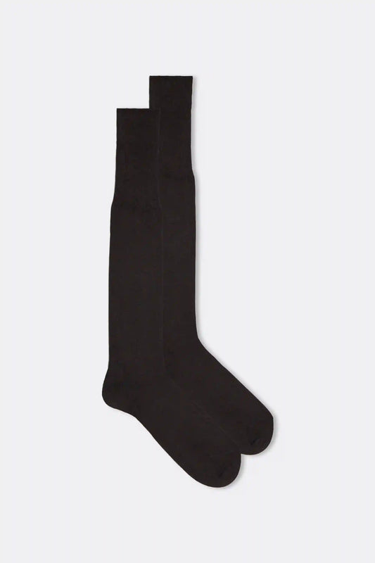 Tall Cashmere-Silk-Cotton Blend Socks