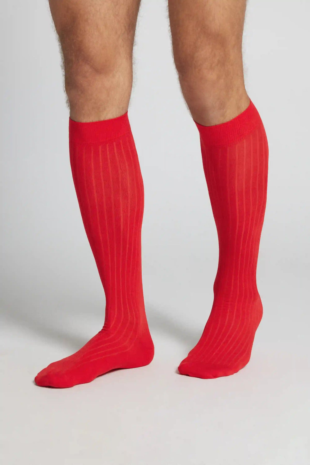 Ribbed Soft Cotton Knee Socks