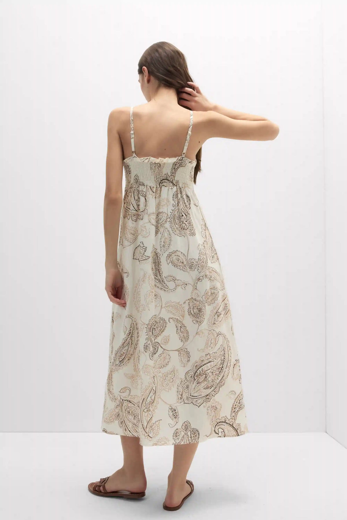 Get Noticed Long Woven Slip Dress
