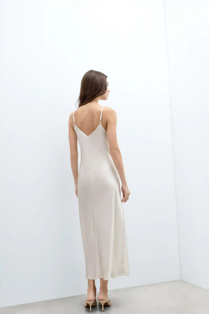 From the Boudoir Long Silk Nightgown