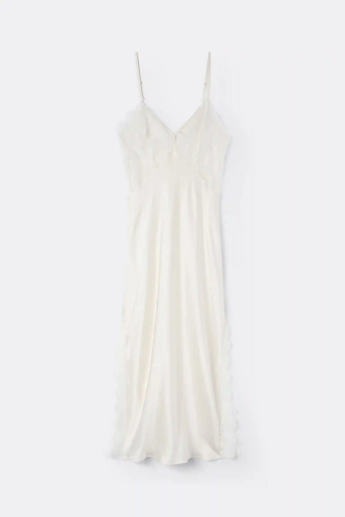 From the Boudoir Long Silk Nightgown