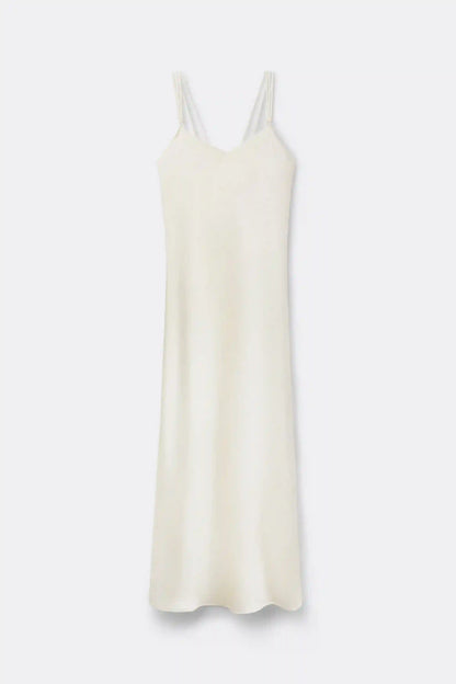 My Forever Love Long Silk and Lace Nightgown