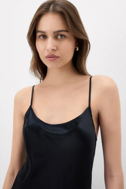Midi-Length Slip in Silk