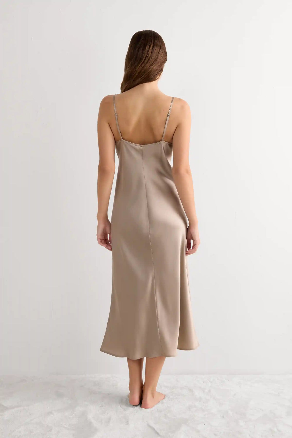Midi-Length Slip in Silk