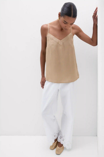The Pure Linen Top in Linen Fabric