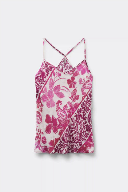 Brighten Your Day Viscose Satin Top