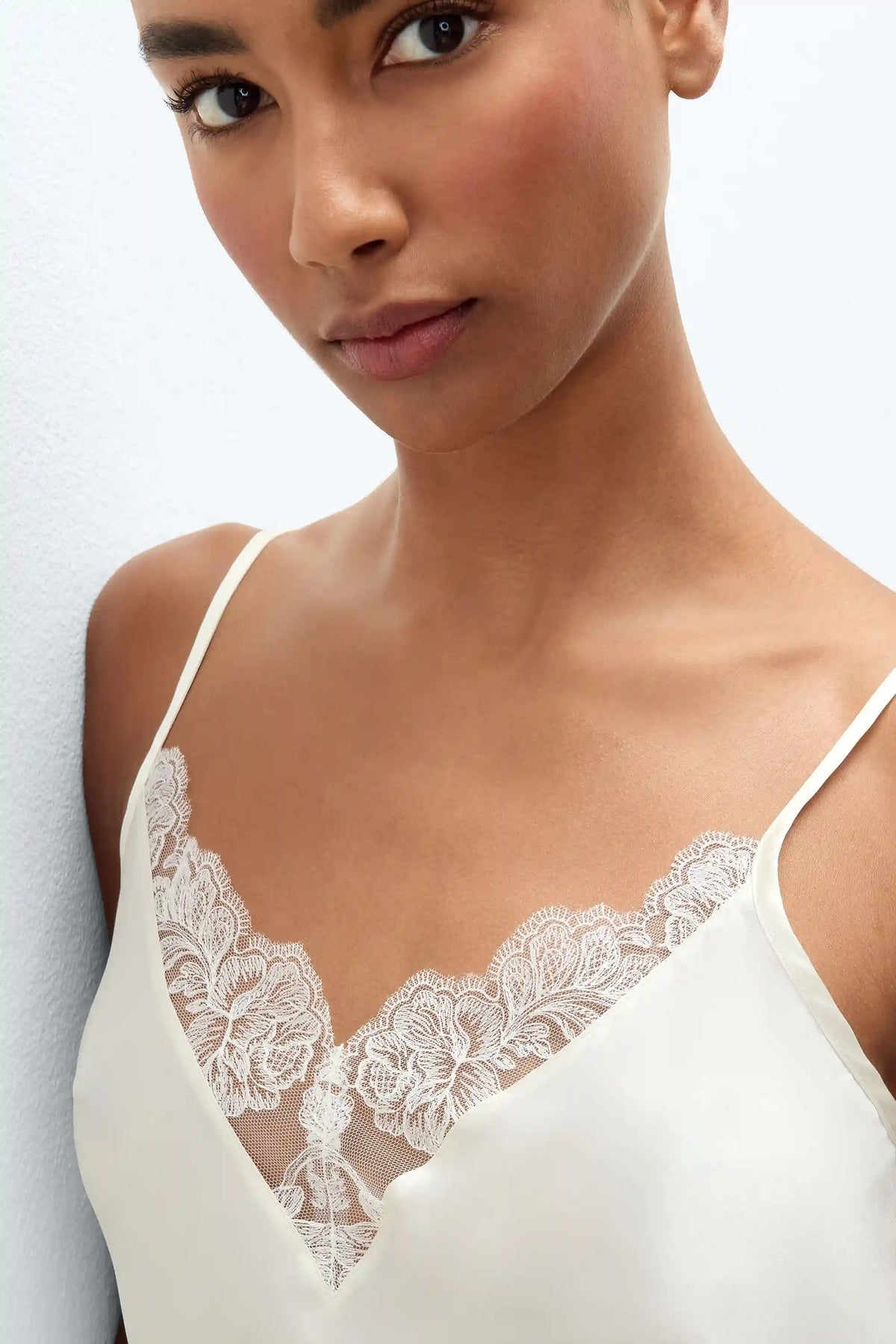 From the Boudoir Top in Silk and Lace